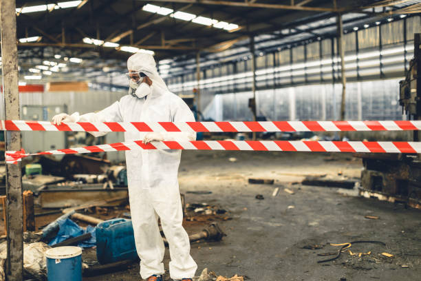 Professional Biohazard technician working in Blue Mountain, AR